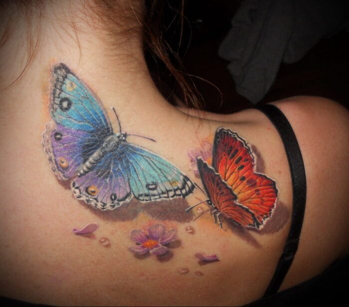 Эскизы тату с бабочкой – 80 лучших фото-идей со значением #2