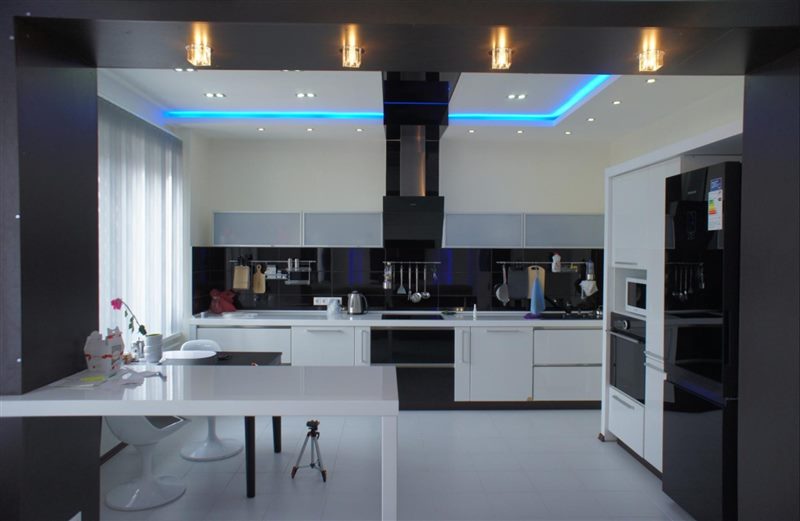 Подсветка рабочей зоны на кухне – 5 этапов монтажа (как делается, варианты подсветки) #37