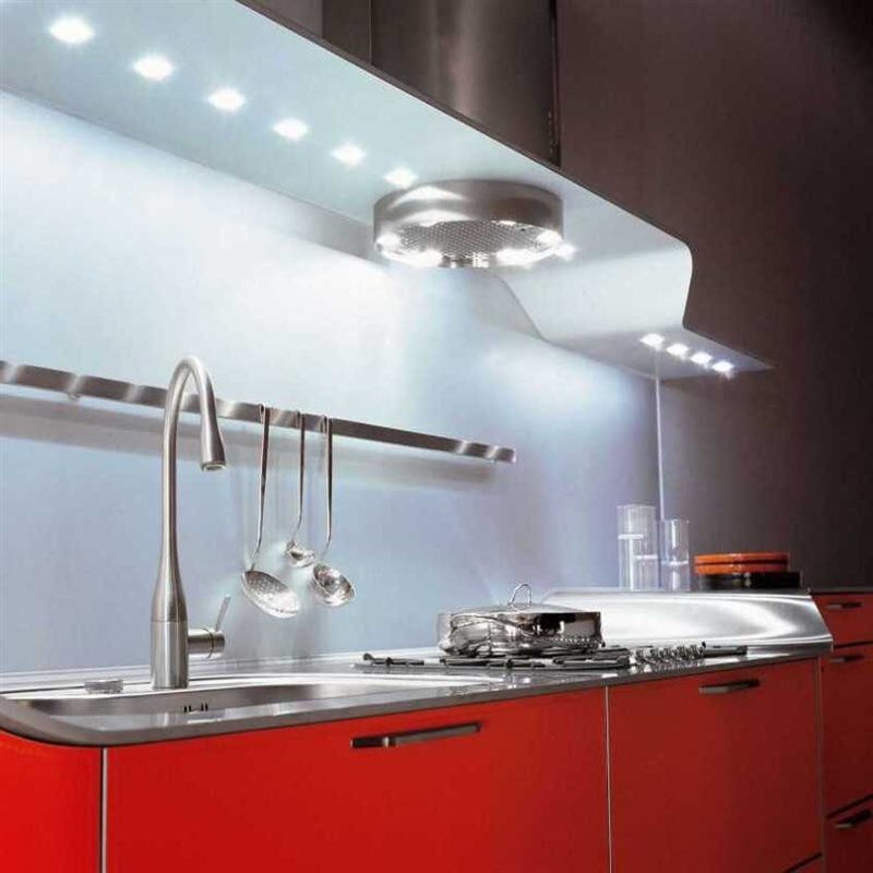 Подсветка рабочей зоны на кухне – 5 этапов монтажа (как делается, варианты подсветки) #80