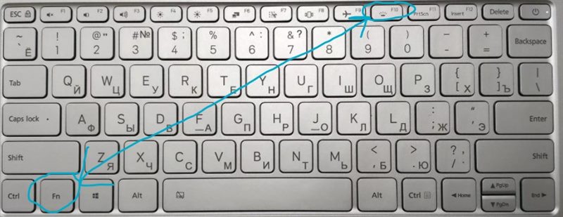 Как включить подсветку на клавиатуре ноутбука: быстрая инструкция (Samsung, Acer, Asus, Dell, HP) #11