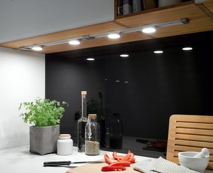 Подсветка рабочей зоны на кухне – 5 этапов монтажа (как делается, варианты подсветки) #14