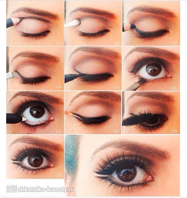Как сделать глаза больше при помощи макияжа #6