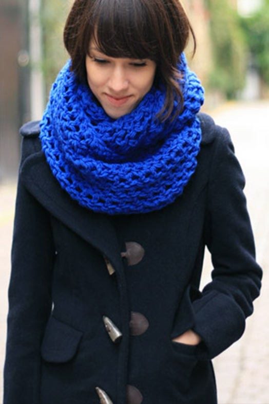 С чем и как носить снуд (шарф-хомут) #26