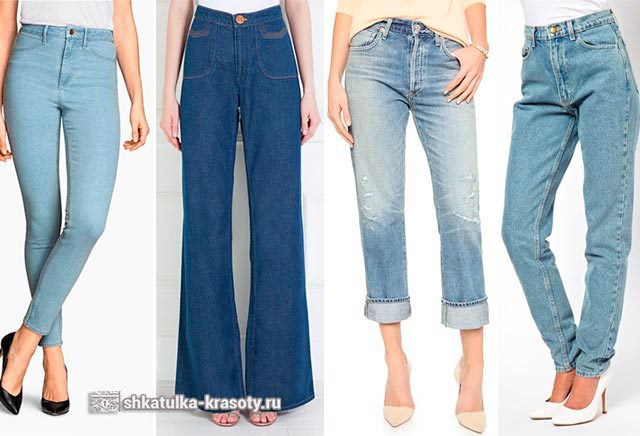 С чем носить высокие джинсы (с высокой талией) 170 фото #1