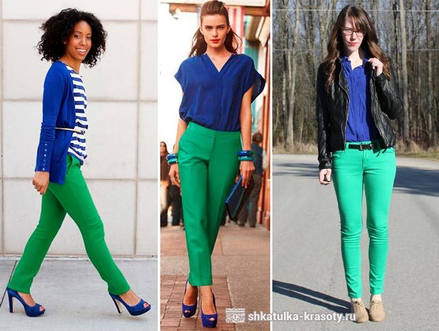 С чем носить зеленые брюки, джинсы — 190 фото #36