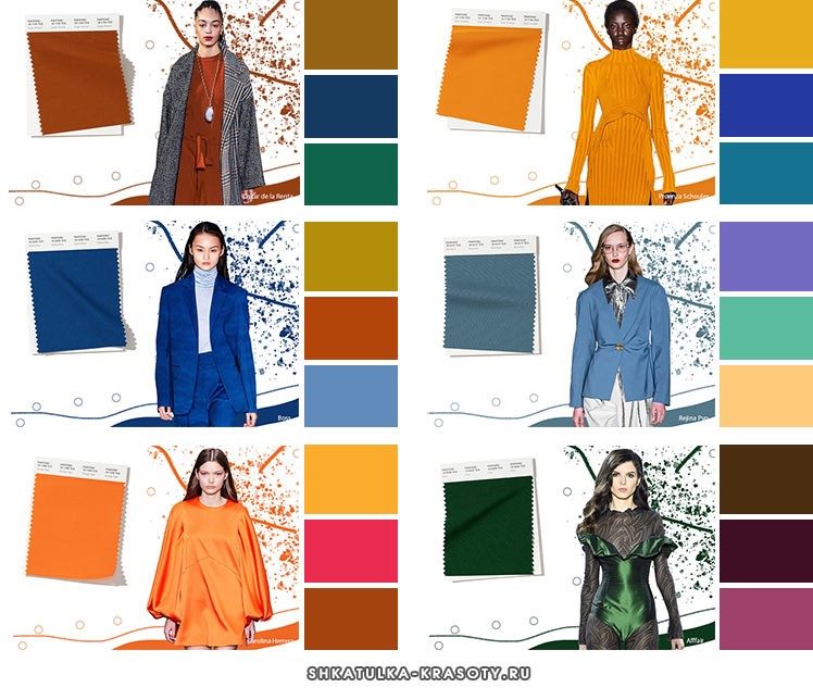 Модные цвета осень-зима 2019-2020 в одежде #34