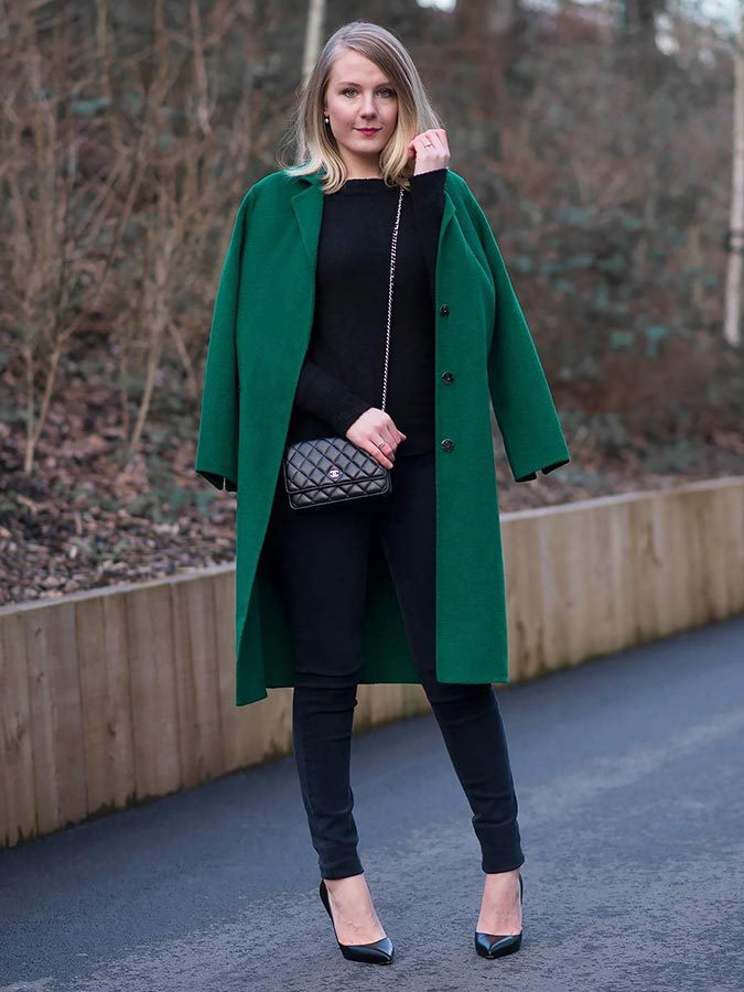 Зеленое пальто темных, ярких оттенков – с чем носить, фото #4