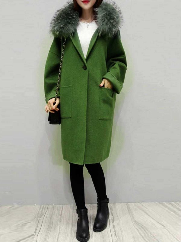 Зеленое пальто темных, ярких оттенков – с чем носить, фото #75