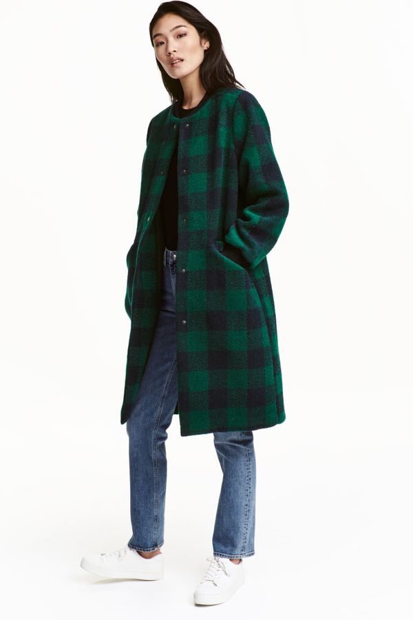 Зеленое пальто темных, ярких оттенков – с чем носить, фото #9
