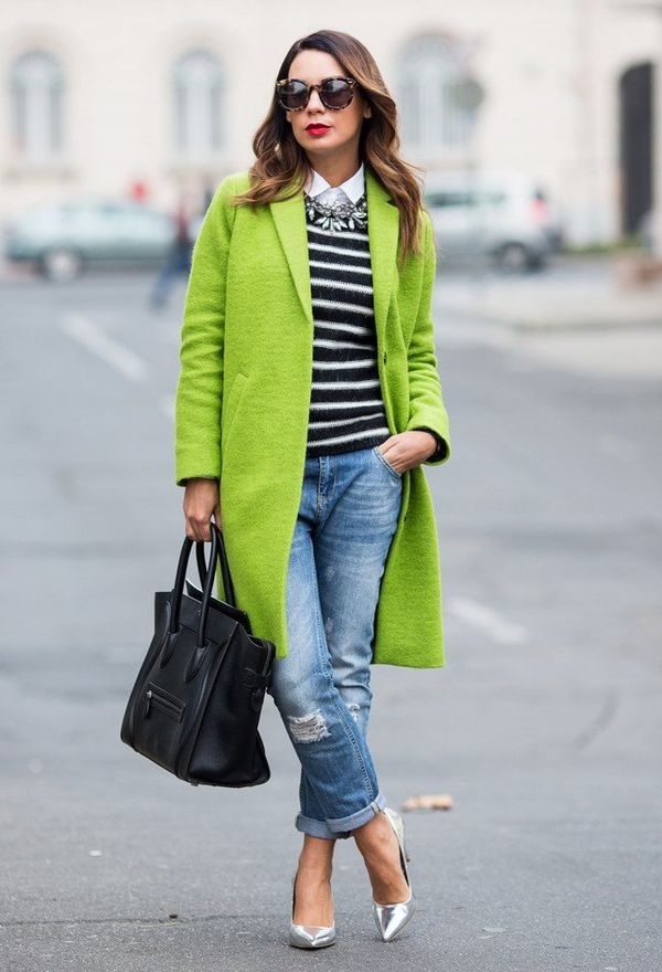 Зеленое пальто темных, ярких оттенков – с чем носить, фото #8