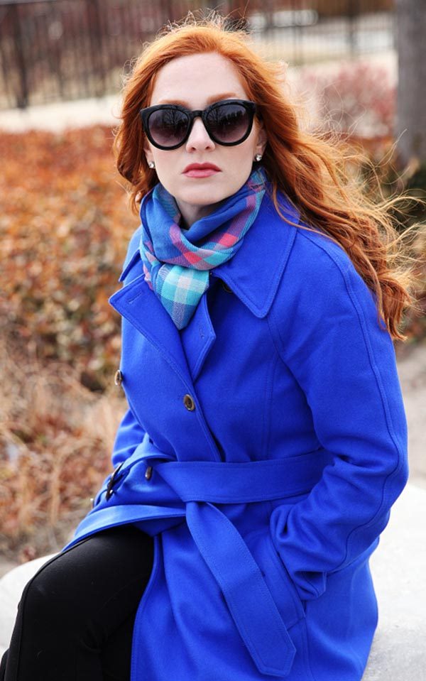Синее пальто: с чем носить (темное, прямое, длинное), фото #27