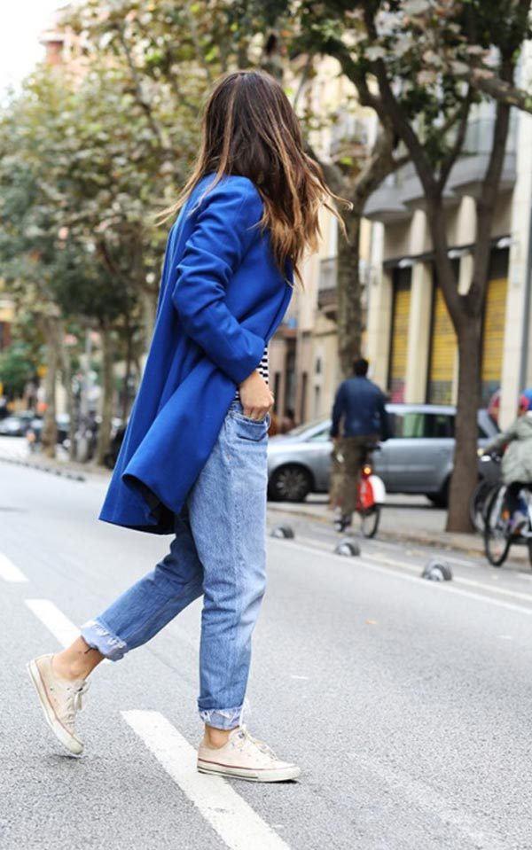 Синее пальто: с чем носить (темное, прямое, длинное), фото #42