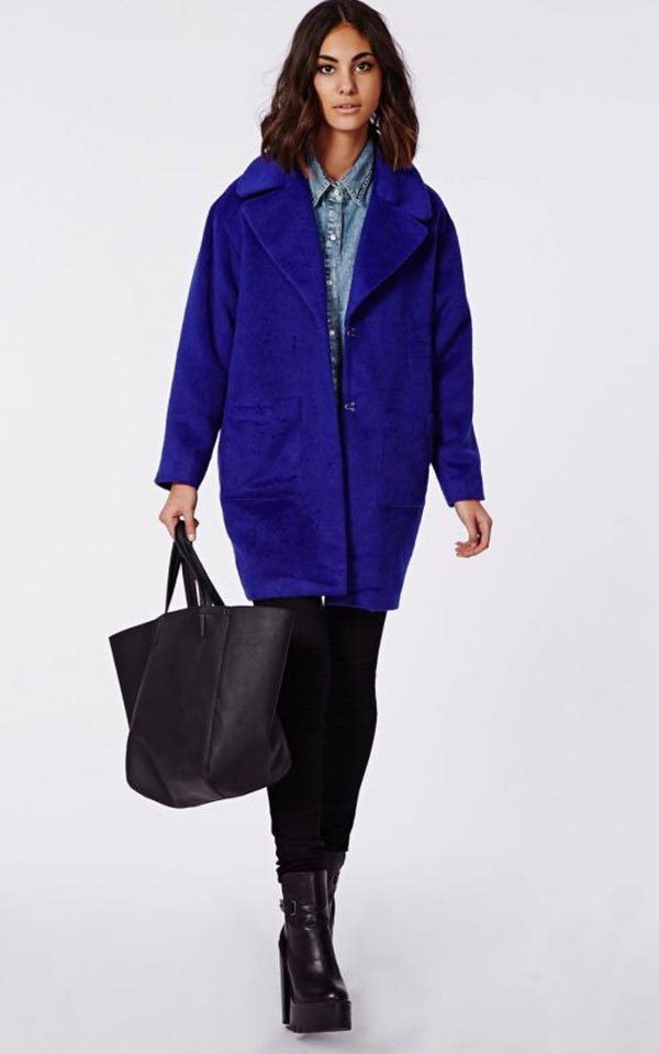 Синее пальто: с чем носить (темное, прямое, длинное), фото #38