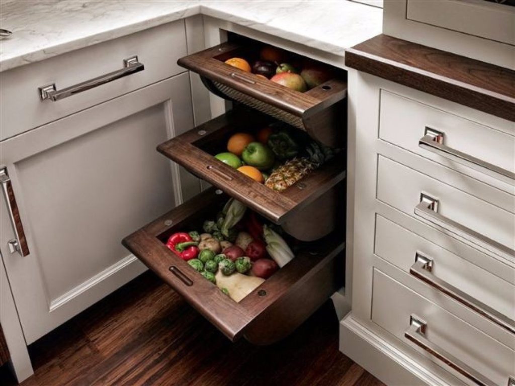  Системы хранения на кухне в стиле минимализм