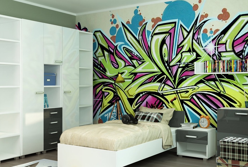 комнаты с граффити